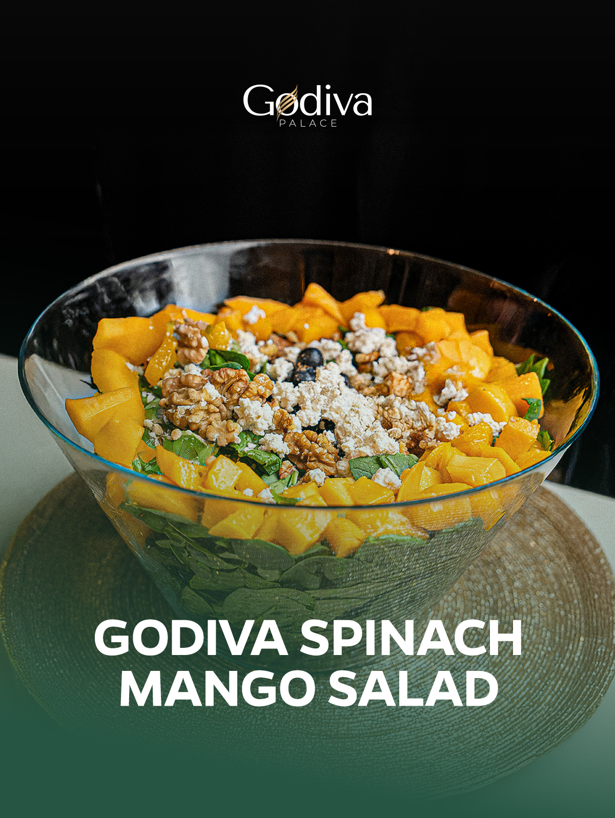 Godiva Spinach Mango Salad
